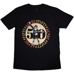 AC/DC Unisex T-Shirt: Gold Emblem (Black) AC/DC Unisex T-Shirt: Gold Emblem (Black)