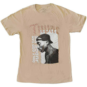 Tupac Unisex T-Shirt: Only God (Sand) Tupac Unisex T-Shirt: Only God (Sand)