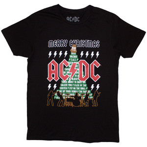 AC/DC Unisex T-Shirt: Merry Christmas (Black) AC/DC Unisex T-Shirt: Merry Christmas (Black)