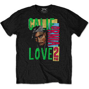 Tupac Unisex T-Shirt: California Love (Black) Tupac Unisex T-Shirt: California Love (Black)