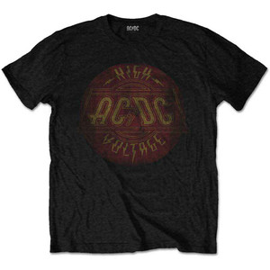 AC/DC Unisex T-Shirt: High Voltage Vintage (Black) AC/DC Unisex T-Shirt: High Voltage Vintage (Black)