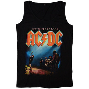 AC/DC Ladies Vest T-Shirt: Let There Be Rock (Black) AC/DC Ladies Vest T-Shirt: Let There Be Rock (Black)