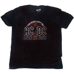AC/DC Unisex T-Shirt: Hard As Rock (Black) AC/DC Unisex T-Shirt: Hard As Rock (Black)
