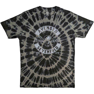 Avenged Sevenfold Unisex T-Shirt: Deathbat Crest (Charcoal Grey) (Wash Collection) Avenged Sevenfold Unisex T-Shirt: Deathbat Crest (Charcoal Grey) (Wash Collection)