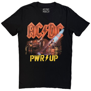 AC/DC Unisex T-Shirt: Neon Live (Black)