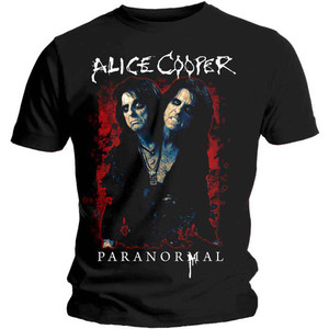 Alice Cooper Unisex T-Shirt: Paranormal Splatter (Black) Alice Cooper Unisex T-Shirt: Paranormal Splatter (Black)