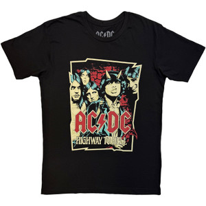 AC/DC Unisex T-Shirt: Highway To Hell Sketch (Black)