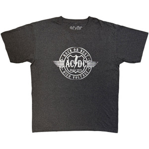AC/DC Unisex T-Shirt: Rock or Bust (Heather Grey)