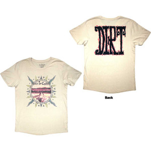 Alice In Chains Unisex T-Shirt: Dirt (Sand) (Back Print) Alice In Chains Unisex T-Shirt: Dirt (Sand) (Back Print)