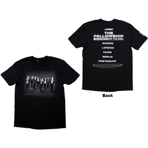 ATEEZ Unisex T-Shirt: Fellowship Tour Euro Photo (Black) (Back Print & Ex-Tour) ATEEZ Unisex T-Shirt: Fellowship Tour Euro Photo (Black) (Back Print & Ex-Tour)