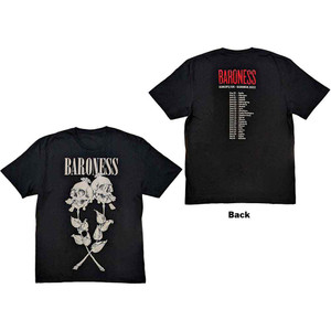 Baroness Unisex T-Shirt: Razor Bloom (Black) (Back Print) Baroness Unisex T-Shirt: Razor Bloom (Black) (Back Print)