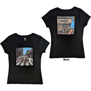 The Beatles Ladies T-Shirt: Vintage Abbey Road (Black) (Back Print) The Beatles Ladies T-Shirt: Vintage Abbey Road (Black) (Back Print)