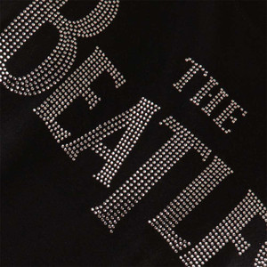 The Beatles Ladies T-Shirt: Drop T Crystals (Black) (Embellished) The Beatles Ladies T-Shirt: Drop T Crystals (Black) (Embellished)