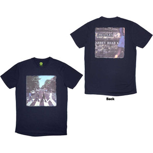 The Beatles Unisex T-Shirt: Vintage Abbey Road (Navy Blue) (Back Print) The Beatles Unisex T-Shirt: Vintage Abbey Road (Navy Blue) (Back Print)