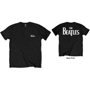 The Beatles Unisex Retail Pack T-Shirt: Drop T Logo (Black) (Back Print) The Beatles Unisex Retail Pack T-Shirt: Drop T Logo (Black) (Back Print)