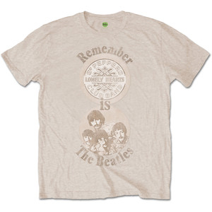 The Beatles Unisex T-Shirt: Remember (Sand) The Beatles Unisex T-Shirt: Remember (Sand)