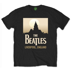 The Beatles Unisex T-Shirt: Liverpool, England (Black) The Beatles Unisex T-Shirt: Liverpool, England (Black)
