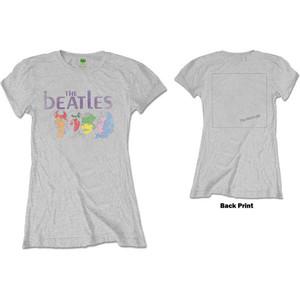 The Beatles Ladies T-Shirt: White Album Back (Grey) (Back Print) The Beatles Ladies T-Shirt: White Album Back (Grey) (Back Print)