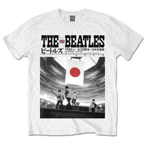 The Beatles Unisex T-Shirt: Live At The Budokan (White) The Beatles Unisex T-Shirt: Live At The Budokan (White)