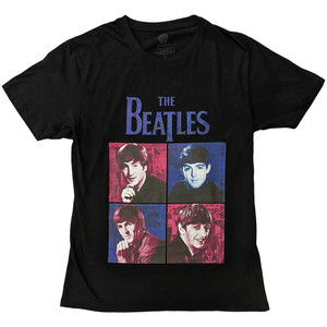 The Beatles Unisex T-Shirt: Portraits (Black) The Beatles Unisex T-Shirt: Portraits (Black)