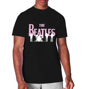 The Beatles Unisex T-Shirt: Band Silhouettes (Black) (Embellished) The Beatles Unisex T-Shirt: Band Silhouettes (Black) (Embellished)
