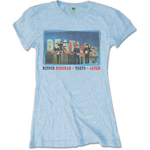 The Beatles Ladies T-Shirt: Nippon Budokan (Blue) The Beatles Ladies T-Shirt: Nippon Budokan (Blue)
