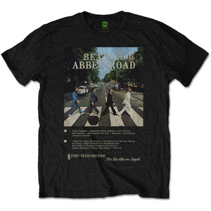 The Beatles Unisex T-Shirt: Abbey Road 8 Track (Black) The Beatles Unisex T-Shirt: Abbey Road 8 Track (Black)