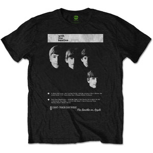 The Beatles Unisex T-Shirt: With The Beatles 8 Track (Black) The Beatles Unisex T-Shirt: With The Beatles 8 Track (Black)