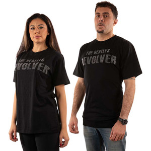 The Beatles Unisex T-Shirt: Revolver Crystals (Black) (Embellished) The Beatles Unisex T-Shirt: Revolver Crystals (Black) (Embellished)
