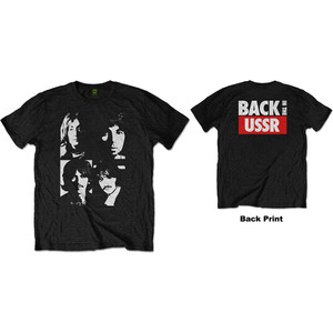 The Beatles Unisex T-Shirt: Back In The USSR (Black) (Back Print) The Beatles Unisex T-Shirt: Back In The USSR (Black) (Back Print)