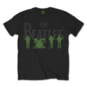 The Beatles Unisex T-Shirt: Saville Row Line Up Green Silhouette (Black) The Beatles Unisex T-Shirt: Saville Row Line Up Green Silhouette (Black)