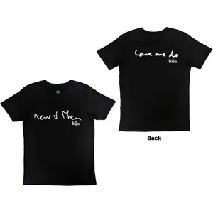The Beatles Unisex T-Shirt: Now & Then (Black) (Back Print) The Beatles Unisex T-Shirt: Now & Then (Black) (Back Print)