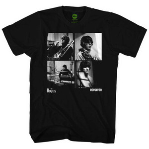 The Beatles Unisex T-Shirt: Revolver Studio Shots (Black) The Beatles Unisex T-Shirt: Revolver Studio Shots (Black)