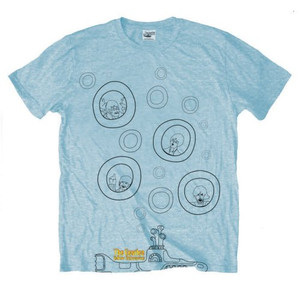 The Beatles Unisex T-Shirt: Bubbles (Light Blue) The Beatles Unisex T-Shirt: Bubbles (Light Blue)