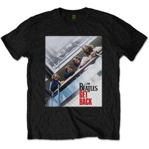 The Beatles Unisex T-Shirt: Get Back Poster (Black) The Beatles Unisex T-Shirt: Get Back Poster (Black)