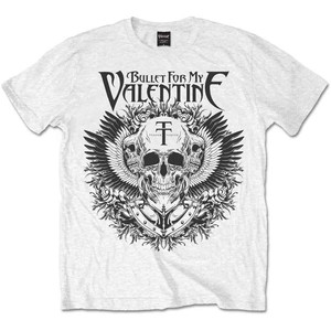 Bullet For My Valentine Unisex T-Shirt: Eagle (White) Bullet For My Valentine Unisex T-Shirt: Eagle (White)