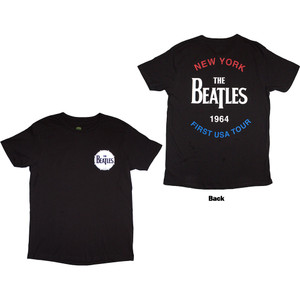 The Beatles Unisex T-Shirt: New York 1964 (Black) (Back Print) The Beatles Unisex T-Shirt: New York 1964 (Black) (Back Print)