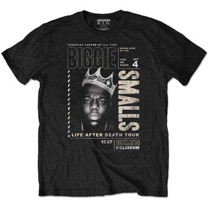 Biggie Smalls Unisex T-Shirt: Life After Death Tour Eco (Black) Biggie Smalls Unisex T-Shirt: Life After Death Tour Eco (Black)