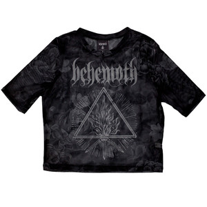 Behemoth Ladies Crop Top: Furor Divinus (Black) (Mesh) Behemoth Ladies Crop Top: Furor Divinus (Black) (Mesh)