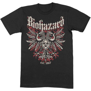 Biohazard Unisex T-Shirt: Crest (Black) Biohazard Unisex T-Shirt: Crest (Black)