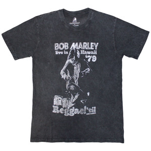 Bob Marley Unisex T-Shirt: Hawaii (Charcoal Grey) (Wash Collection) Bob Marley Unisex T-Shirt: Hawaii (Charcoal Grey) (Wash Collection)
