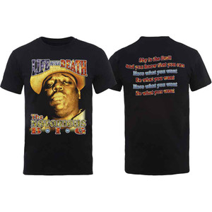 Biggie Smalls Unisex T-Shirt: Life After Death (Black) (Back Print) Biggie Smalls Unisex T-Shirt: Life After Death (Black) (Back Print)