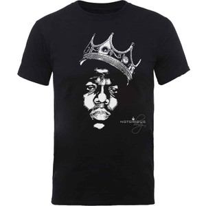 Biggie Smalls Unisex T-Shirt: Crown Face (Black) Biggie Smalls Unisex T-Shirt: Crown Face (Black)