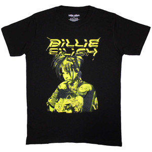Billie Eilish Unisex T-Shirt: Illustration (Black) Billie Eilish Unisex T-Shirt: Illustration (Black)