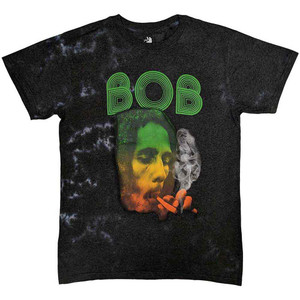 Bob Marley Unisex T-Shirt: Smoke Gradient (Dip-Dye On Grey) (Wash Collection) Bob Marley Unisex T-Shirt: Smoke Gradient (Dip-Dye On Grey) (Wash Collection)