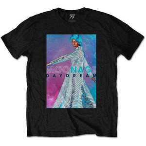 David Bowie Unisex T-Shirt: Moonage Space (Black) David Bowie Unisex T-Shirt: Moonage Space (Black)