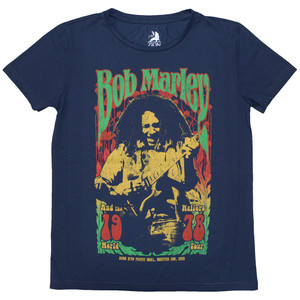 Bob Marley Ladies T-Shirt: 1978 (Denim Blue) Bob Marley Ladies T-Shirt: 1978 (Denim Blue)