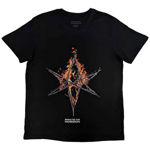 Bring Me The Horizon Unisex T-Shirt: Flame Hex & Text Logo (Black) Bring Me The Horizon Unisex T-Shirt: Flame Hex & Text Logo (Black)