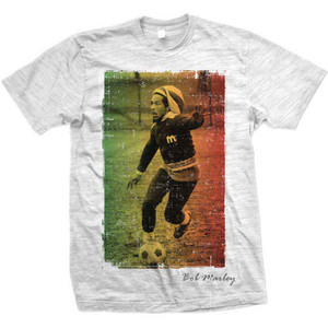 Bob Marley Unisex T-Shirt: Rasta Football (Grey) (X-Large) Bob Marley Unisex T-Shirt: Rasta Football (Grey) (X-Large)
