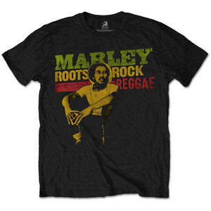 Bob Marley Kids T-Shirt: Roots, Rock, Reggae (Black) Bob Marley Kids T-Shirt: Roots, Rock, Reggae (Black)